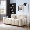 65"Cloud Couches,Lounge Sofa,Boucle Sofa With Square Arms,Loveseat Sofa,Marshmallow Sofa With Wooden Frame,Soft Sofa Furniture-Cuddlewood - image 3 of 4