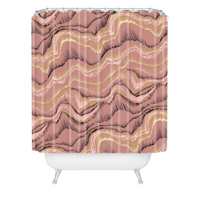 Pattern State Marble Sketch Sedona Shower Curtain Pink - Deny Designs