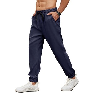 COOFANDY Mens Joggers Pants Regular Fit Casual Pants Lightweight Elastic Waistband Pants with Pockets - 1 of 4