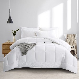 Peace Nest All Season Dobby White Down Alternative Comforter - 1 of 4
