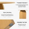 SpassWay 30"H Oval Wood Dining Table Kitchen Table Conference Table with Double Pedestal - 4 of 4