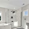Cobbe with 6 Settings Showerhead and Tub Sprayer Shower Faucet Set Single Handle Wall Mounted Shower System with Valve Matte Black - 2 of 4