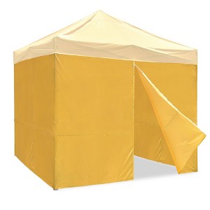 InstaHibit Set of 4 Sidewall UV30+ Fits 10x10ft Canopy Tent Zipper Outdoor Party Yellow - 1 of 4