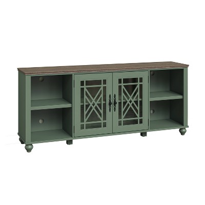 Festivo Vintage Style 70" TV Stand for TVs up to 80" Green