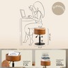 Arceso 360° Swivel Vanity Stool, Faux Leather with Storage, Height Adjustable Stool for Bathroom & Living Room - 3 of 4