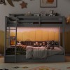Merax Twin over Full Bunk Bed with Built-In Storage, LED Lights, Charging Station - 2 of 4