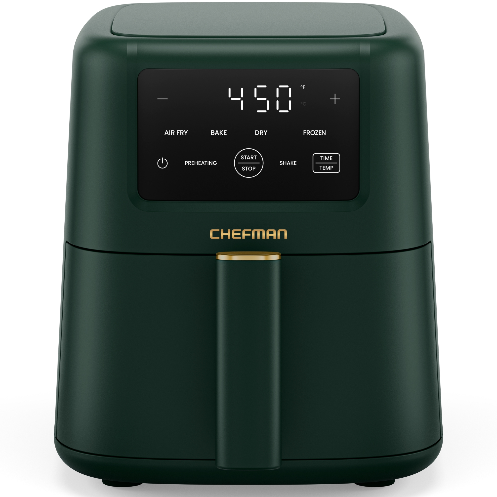 Chefman TurboFry 3.5 Qt. 4-in-1 Air Fryer, 450°F Max Temp with Nonstick Basket - Green