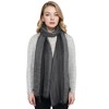 Anna-Kaci Vintage Textured Striped Scarf Lightweight Fringed Soft Warm Wrap Shawls for Women - 2 of 4