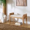 Hamburg Wood Bench - BCH3702 - Beige/Natural - Safavieh - 3 of 4