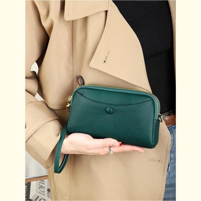 FATMOON Women's Shoulder Bag - First-layer Cowhide Crossbody Bag, Mobile Phone Bag, Genuine Leather Bag