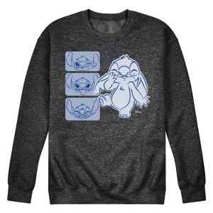 Men's - Disney - Lilo & Stitch Graphic Fleece Sweatshirt - 1 of 4