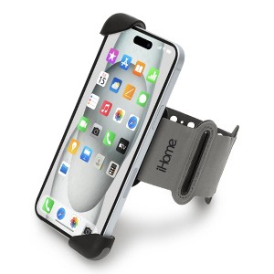 iHome Cell Phone Armband, Universal Fit, Adjustable Strap, Flex Tech, Case Compatible, for Running & Workouts - 1 of 4