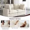 WJShome Sectional Couches for Living Room,Cloud Sofa with Chenille Upholstery & Double Layer Cushions, Modern Living Room Modular Couch for Bedroom - 4 of 4