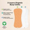 KeaBabies 5pk Urban Baby Burp Cloths, Organic Burping Cloth for Babies, Burp Rags for Baby Girls, Boys - 4 of 4