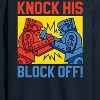 Men's - Rock 'Em Sock 'Em Robots - Knock His Block Off Robot Art Long Sleeve Graphic T-Shirt - 2 of 4