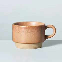 9.5oz Stoneware Mug with Exposed Base Burnt Orange - Hearth & Hand™ with Magnolia