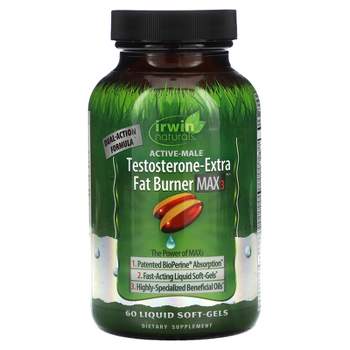 Testosterone-Extra Fat Burner, 60 Liquid Soft-Gels
