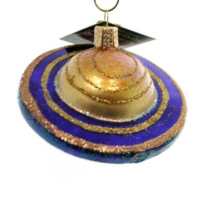 Old World Christmas 3.5 Inch Saturn Glass Ornament Planet Space Tree Ornaments