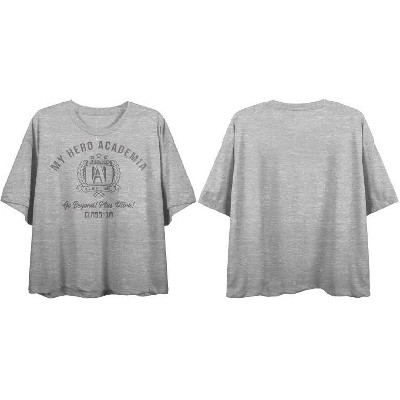 CHARTER CROP TEE - Athletic Heather