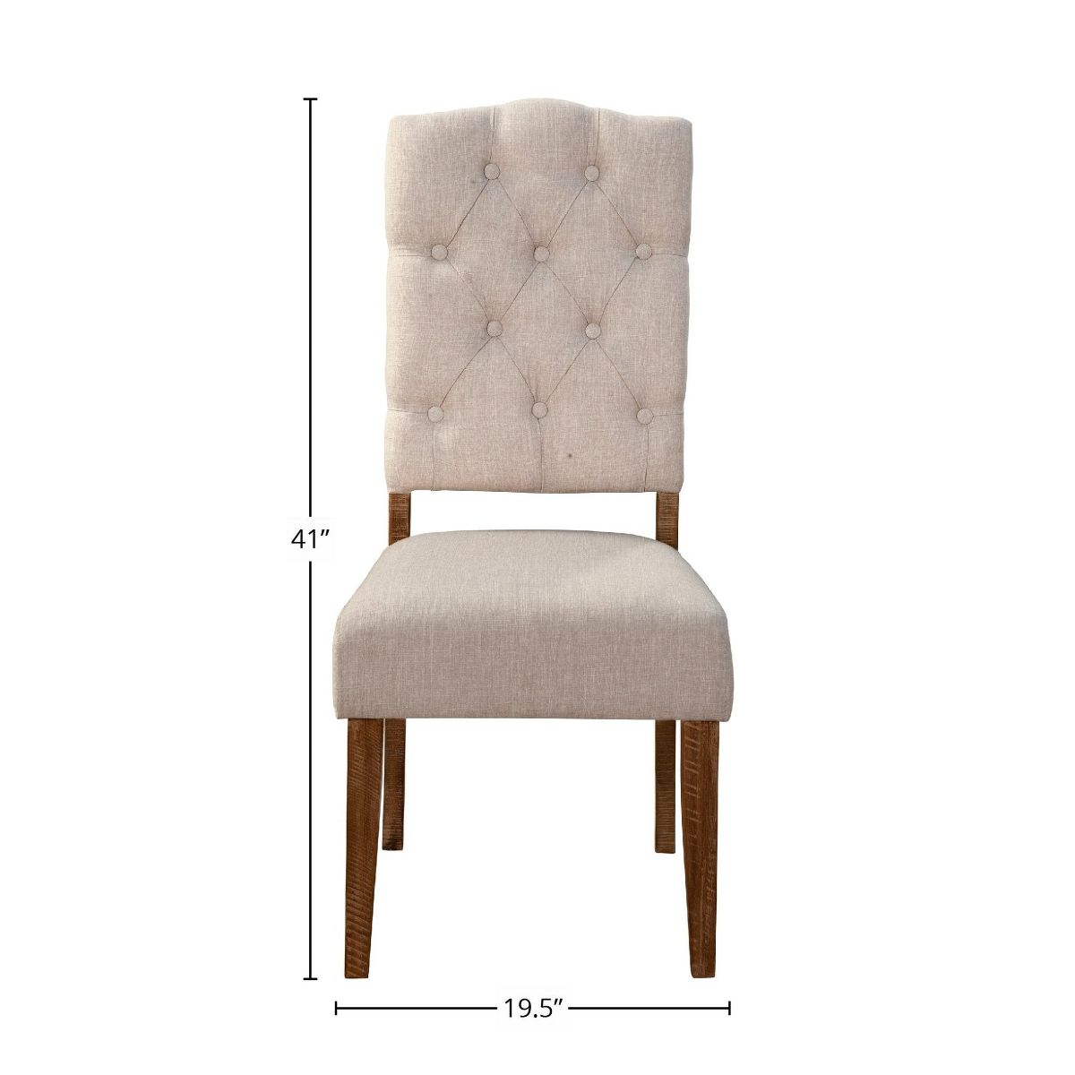 Newberry Parson Dining Chairs (Set of 2) in Medium Brown | Alpine - thumbnail 7