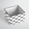 Bacati - Dots/Pin Stripes Gray/Yellow Storage Box Large - 4 of 4