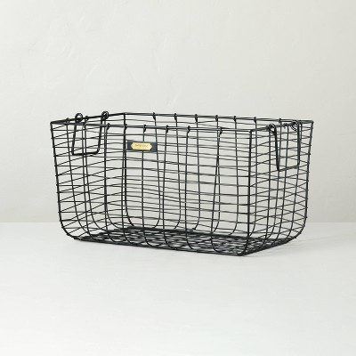 Wire Storage Basket Black - Hearth & Hand&#153; with Magnolia