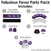 Big Dot of Happiness Purple Grad - Best is Yet to Come - Purple Graduation Party Favors and Cupcake Kit - Fabulous Favor Party Pack - 100 Pieces - 2 of 4