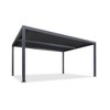 PURPLE LEAF Louvered Pergola Outdoor Aluminum Pergola with Adjustable Roof for Deck Backyard Garden Grey Hardtop Gazebo - 2 of 4