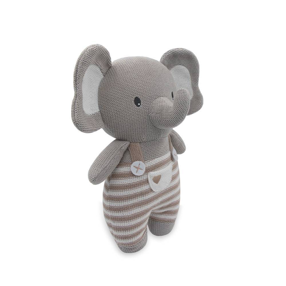 Photos - Soft Toy Living Textiles Baby Stuffed Animal - Ezra Elephant