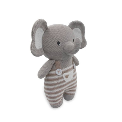 8 inches Grey Sitting Elephant Stuffed Animal Plush Toys Gifts For Kids Birthday 