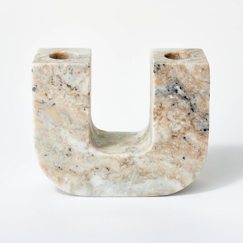 Marble Taper Candle Holder - Threshold™ Designed With Studio Mcgee : Target