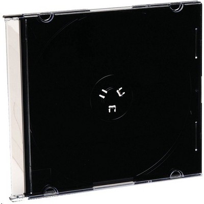 Verbatim CD/DVD Black Slim Jewel Cases - 200pk (bulk) - Book Fold - Black - 1 CD/DVD