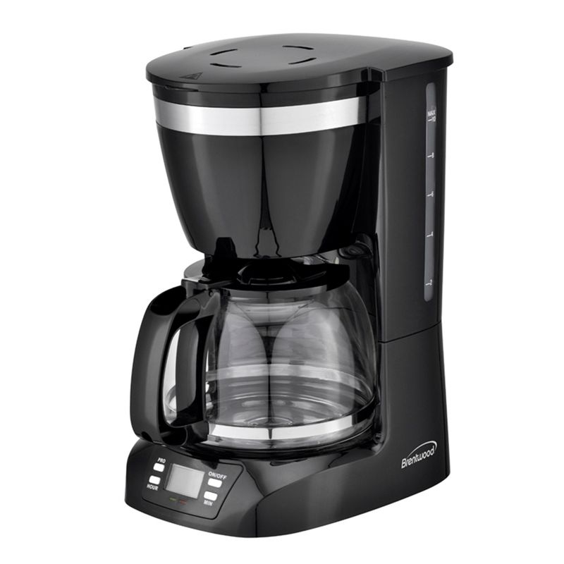 Brentwood 10 Cup Digital Coffe Maker in Black   , 1 of 5