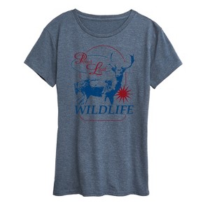 Women's - Instant Message - Protect Local Wildlife Short Sleeve Graphic T-Shirt - 1 of 4