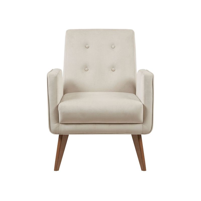 Lacey Upholstered Button Tufted Accent Chair Beige - Ink+Ivy, 2 of 9