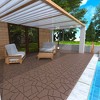 GlasFlength Carpet Tiles 44 Pack 12" Interlocking Deck Tiles, Stone Style, DIY Flooring for Poolside Balcony Backyard, Multicolored, 12"*12"*0.8" - 4 of 4