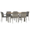 vidaXL Garden Dining Set Grey - 3 of 4