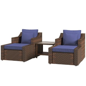 Resenkos 5pc Patio Furniture Set, Outdoor Sectional Furniture, - 1 of 4
