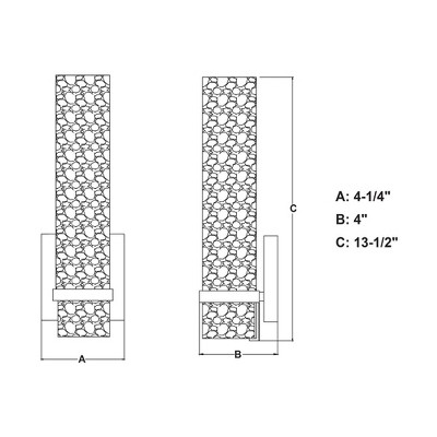 Elegant Bronze 13.5" Dimmable Vanity Wall Sconce with Frosted Glass