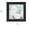 HomeRoots Peaceful Peonies In Full Bloom Black Framed Print Wall Art - 3 of 4