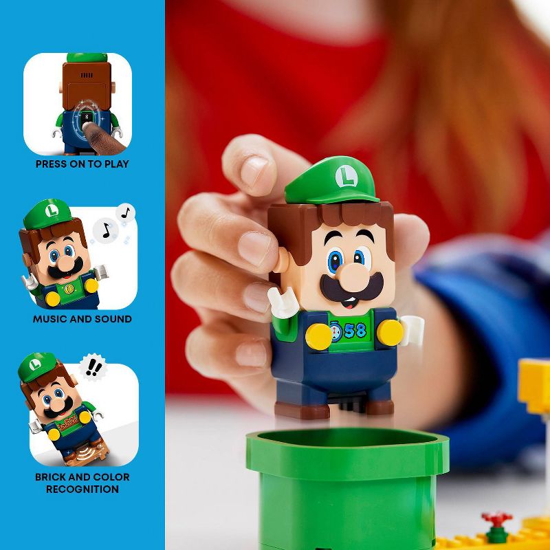 LEGO Super Mario Adventures Luigi Starter Course Toy 71387, 4 of 14