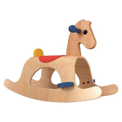 wooden rocking horse target