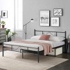 FurnitureR Full Size Metal Bed Frame with Headboard & Footboard, Platform Bed with Under Bed Storage, Noise-Free, No Box Spring Needed, Black - 4 of 4