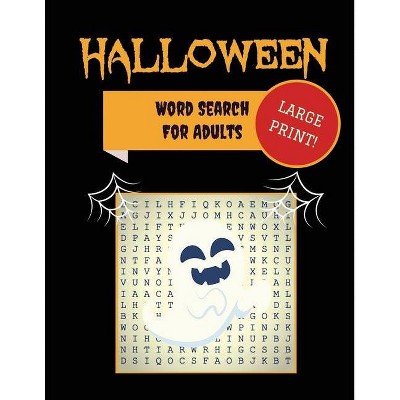 Large Print Halloween Word Search For Adults - by  Makmak Puzzle Books (Paperback)