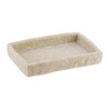 Evideco French Home Goods Elegant Stone-Effect Soap Dish Holder - Versatile Resin Tray for Bathroom Vanity - 2 of 4