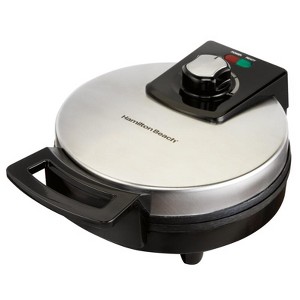 Hamilton Beach 1 waffle Black/Silver Stainless Steel Belgian Waffle Maker - 1 of 1