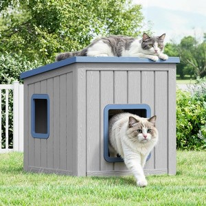 AZL1 Life Concept Outdoor Cat House Weatherproof Insulated for