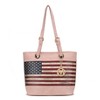 MKF Collection Vera Vegan Leather Patriotic Flag Pattern Women’s Tote Bag by Mia K - 2 of 4