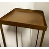 Essential Decor & Beyond 6pc Modern Minimalist Gold Metal Plant Stands Set - 4 of 4