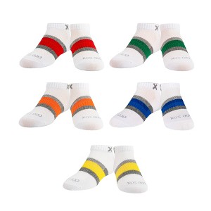 Odd Sox Basix – Kids & Big Kids Ankle Socks 5-Pack – Colorful Everyday Comfort Cotton Blend – Great Gift for Active Kids - 1 of 4